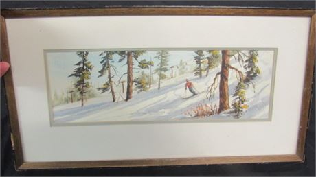 Nicely Framed & Matted Bruce Haughey Original Water Signed Water Color