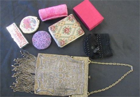 Vintage Collectible Purse & Cosmetic Containers