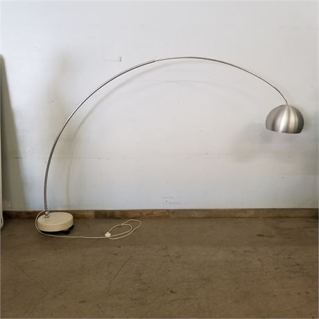 Mid Century Modern Adjustable & Rolling Crescent Floor Lamp