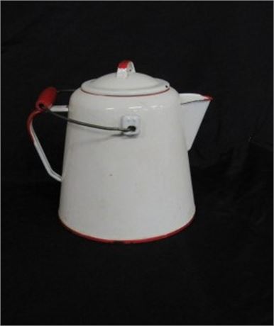 Antique Enamel Coffee Pot