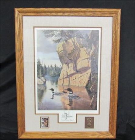 Limited Edition Derk Hansen "Where Freedom Rings" Framed & Matted Print