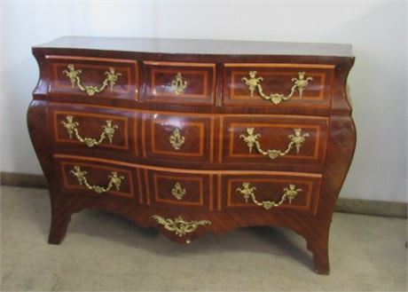 Antique French Bombe Chest