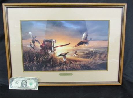 Terry Redlin Nicely Framed & Mattted "Evening Surprise" Print