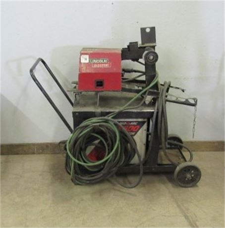 EX 300 Arc Welder & Lincoln LF 72 Wire Feed with Carts & Extras