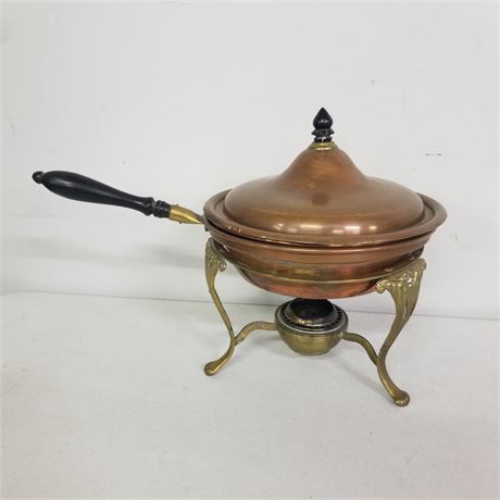 Vintage Copper Chaffing Dish