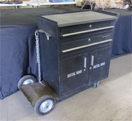 Rolling Welders Work Cart...40"x14"x32"