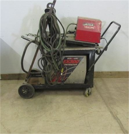 EX 300 Arc Welder & Lincoln LF 72 Wire Feed with Carts & Extras