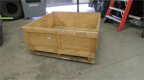 Wood Shipping Carton,,,Great For Gardens...52"x52"x23"