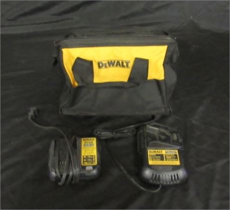 Dewalt Battery Chargers & Bag