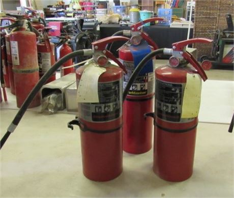 3 Fire Extinguishers w/ Charge #2