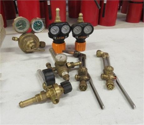 Assorted Gas Gages/Torches/Extras