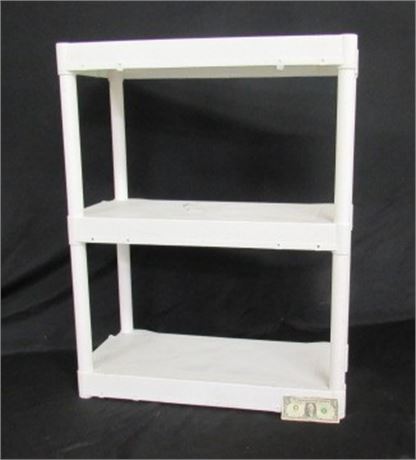 Plastic Shelving Unit...30"x13"x44"