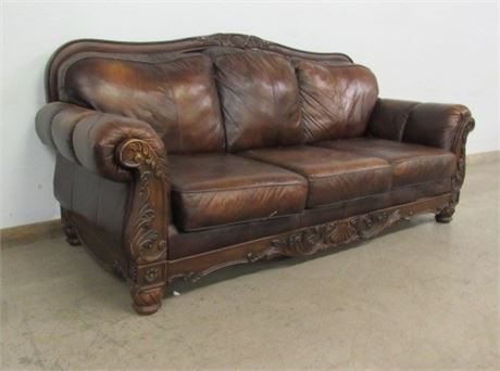 Leather Sofa...92" x 38"
