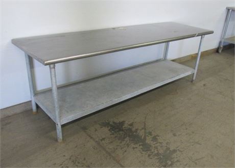 Rolling Food Safe Stainless Prep Table