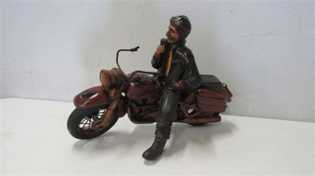 Cool Bike & Rider Sculpture