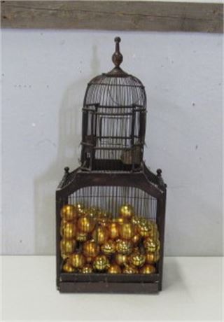 Bird Cage with Ornaments