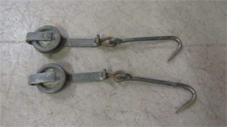 2-10" Meat Trolley Hooks