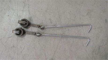 2-24" Meat Trolley Hooks