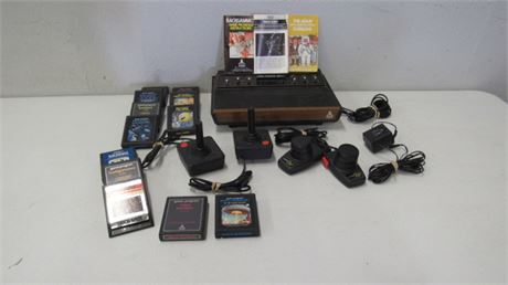 Collectible Atari Video Game System with Awesome Games & Extra Controllers