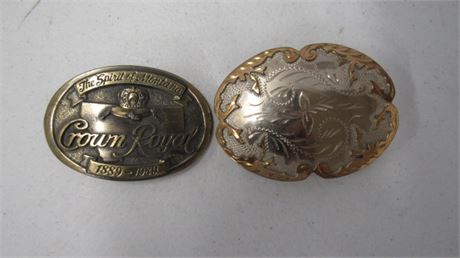 German Silver & Brass Belt Buckles