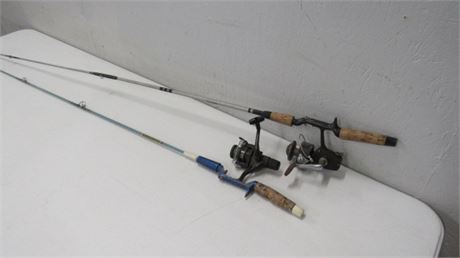 2 Fishing Poles & Reels