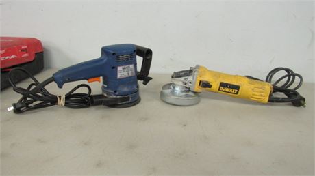 Dewalt Angle Grinder & Orbit Sander