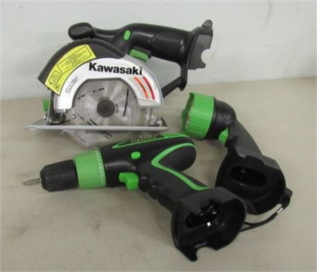 Kawasaki Cordless Tool Trio...Needs Batteries & Charger