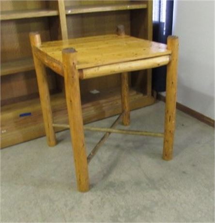 Log Cabin Style Table...29"x24"x35"