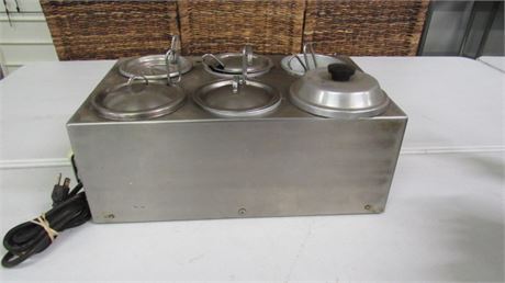 Stainless Sauce/Marinade Warmer with Liners & Stirrers