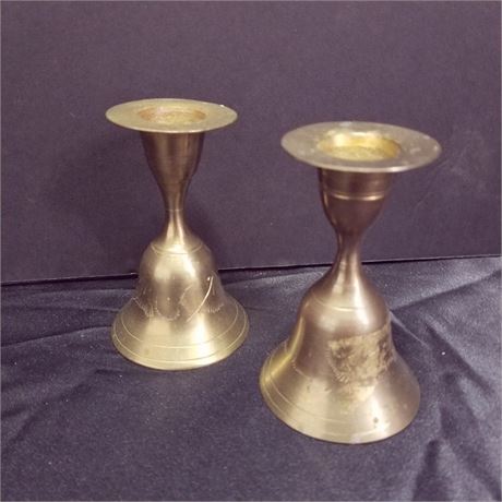 Pair of Antique Brass Bells