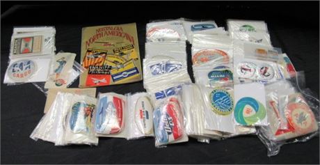 Vintage Collectible Airline Stickers from Lots of Different Airlines