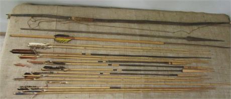 Spears, Arrows, and Bows from Brazilian Interior c. 1963