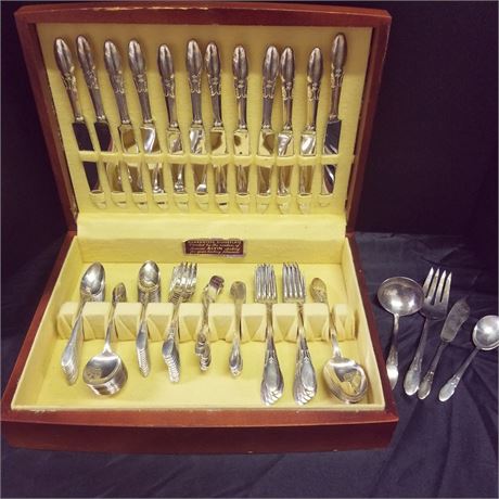 Vintage Alvin Silver Plate Set