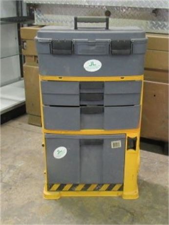 Stacked Tool Box w/ Cord Reel   19x13x32