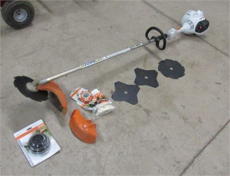 Stihl FS 56 RC w/ Steel Blades and String Head...Starts & Runs !!