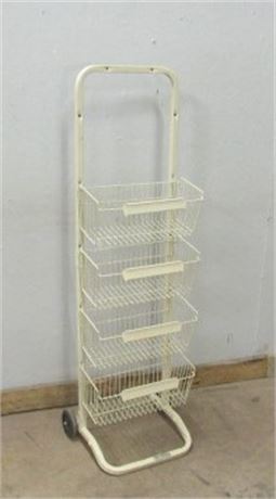 Rolling Basket Rack