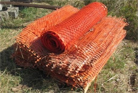 Pallet of 4' Snow Fence/Crowd Control/Temp Fence - More than 1000'