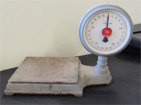 Vintage 50# Counter Scale w/ Proprietor and Customer Dials