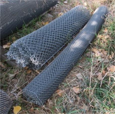 Two Rolls, approx. 50' total, Small Mesh Fencing   6' & 4'