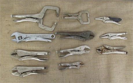 Assorted Adjustable Locking Pliers