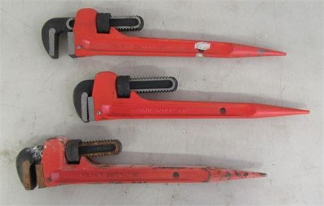 3 Bull Prick Pipe Wrenches