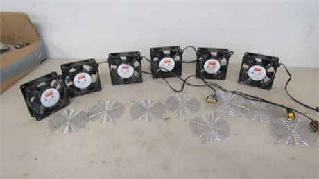 6 - 5"x5" Cooling Fans for Electronics