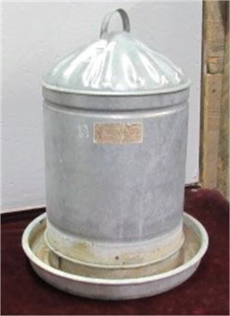 Galvanized Chicken Waterer