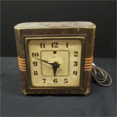 Cool Working Vintage Warren Telectron Electric Clock