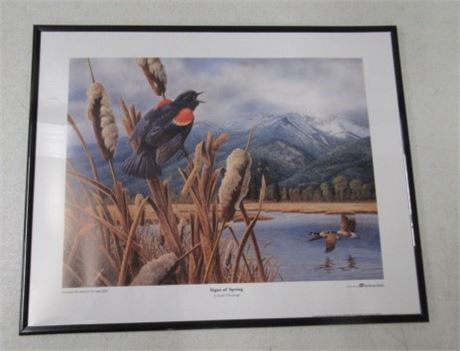 "Signs of Spring" by Joseph Thornburg Framed Print   20x16