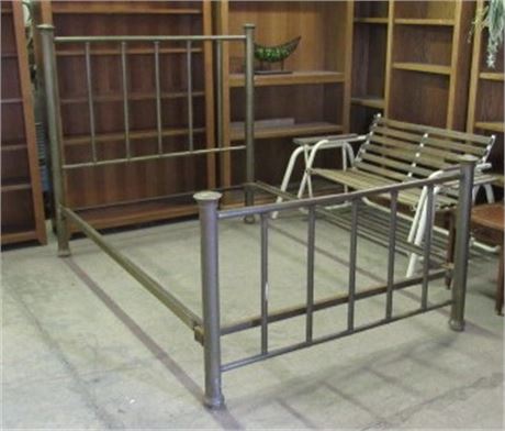 Vintage Full Size Brass Bed Frame