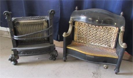 2 Antique Gas Parlor Heaters