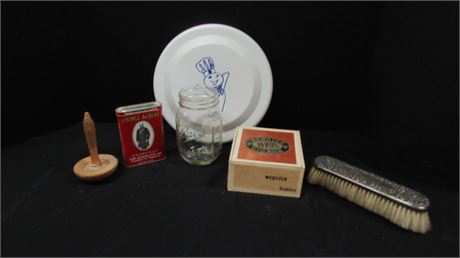 Nice Vintage Shoe Buffing Brush and other items