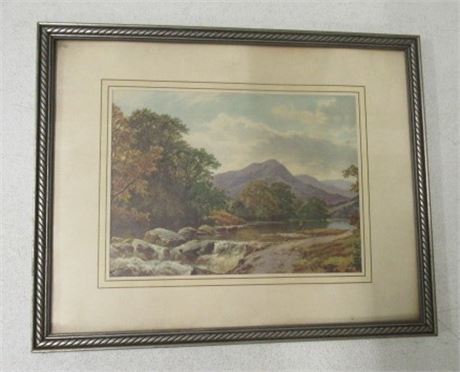 Framed Landscape Print    14x12