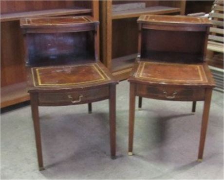 2 Vintage End Tables by Columbia Manufacturing Co., Inc.